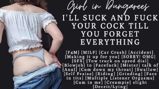 ASMR | MILF Makes it up to you after crashing your car | Blowjob | Multiple Orgasms | Creampie – Free HD MILF Porn