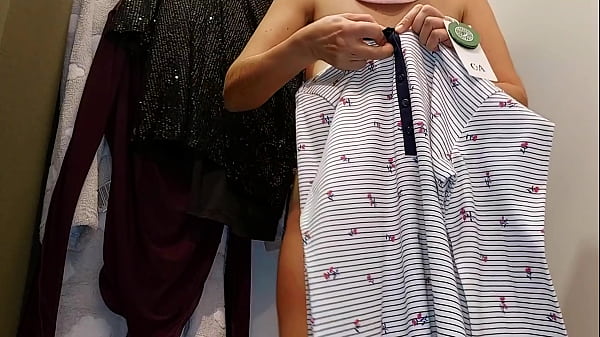 Try On Haul!!! Sexy Hairy Milf Trys On Clothes And Shows Ass And Saggy Tits – Free HD MILF Porn