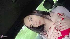 Alina’s Handjob Pleasure On The Back Seat In A Car – Free HD MILF Porn